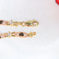 14K Yellow Gold Heart Quinceañera Bracelet 2mm 8in