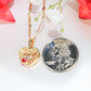 14K Yellow Gold Heart Quinceañera Charm