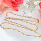 14K Gold Tri-Color Valentino Chain 2mm 18in