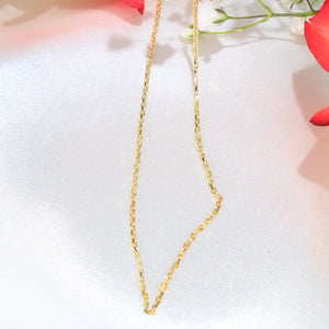 14K Gold Rolo Chain 1mm 16in
