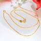 14K Gold Snail Link Chain 1mm 16in