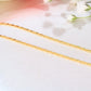14K Gold Snail Link Chain 1mm 16in