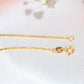 14K Gold Snail Link Chain 1mm 16in