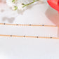 14K Rose Gold Rolo Ball Chain 1mm 18in