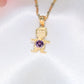 14K Gold Little Boy Charm Birthstone
