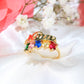 14K Yellow Gold CZ Mom Ring