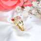 14K Yellow Gold CZ Mothers Ring