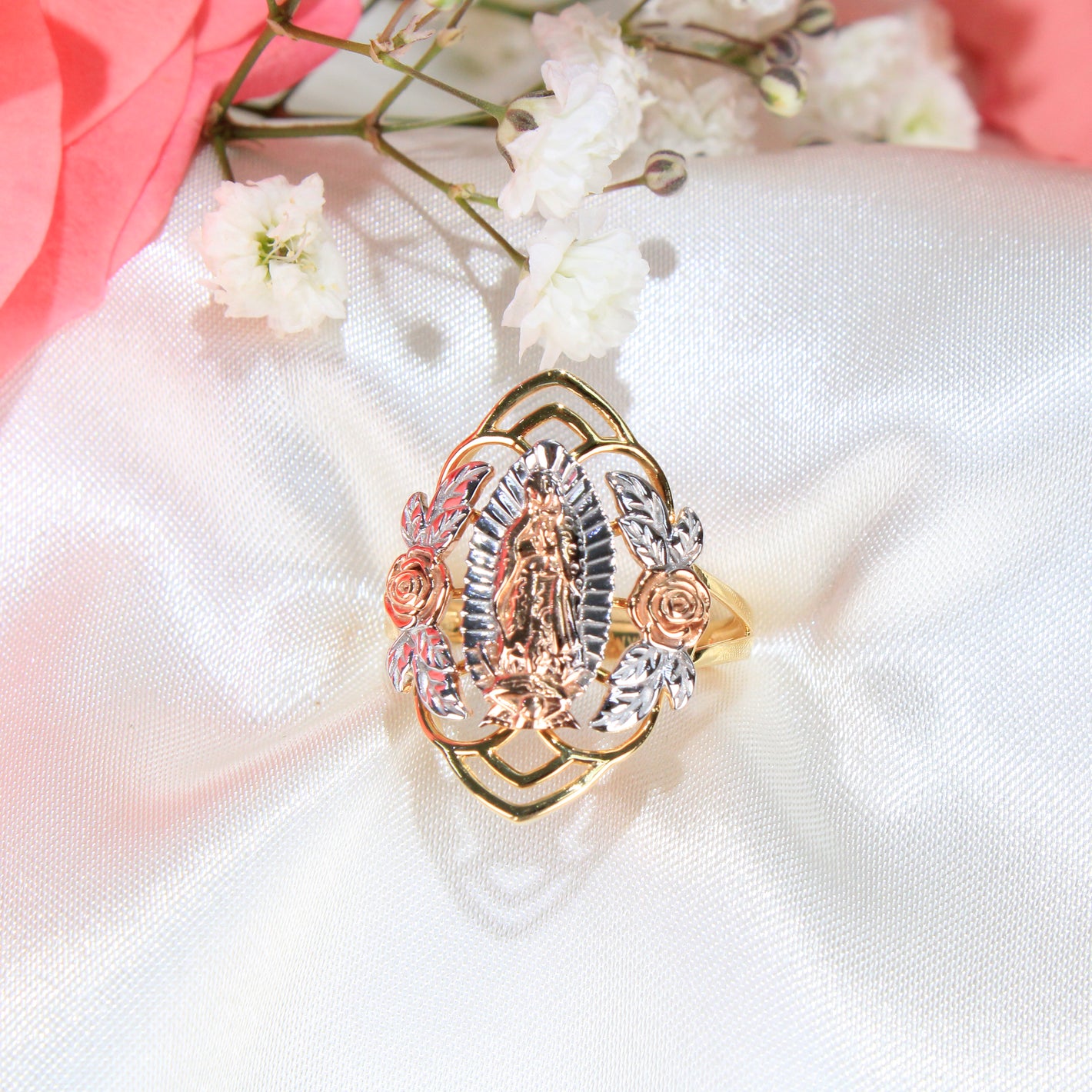 14K Virgin Mary Ring