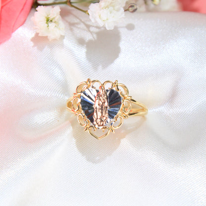 14K Gold Virgin Mary Ring