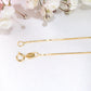 14K Gold  Cable Chain 1mm 16in