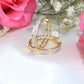 10K Yellow Gold Diamond Hoops