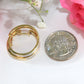10K Yellow Gold Diamond Hoops