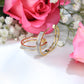 10K Yellow Gold Diamond Hoops