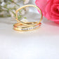 10K Yellow Gold Diamond Hoops