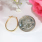 10K Yellow Gold Diamond Hoops