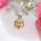 10K Yellow Gold Diamond Hoops