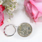 10K White Gold Diamond Hoops