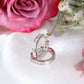 14K White Gold Diamond Hoops