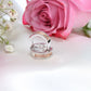 10K White Gold Diamond Hoops