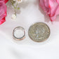 10K White Gold Diamond Hoops