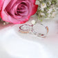10K White Gold Diamond Hoops