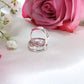 10K White Gold Diamond Hoops