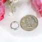 10K White Gold Diamond Hoops