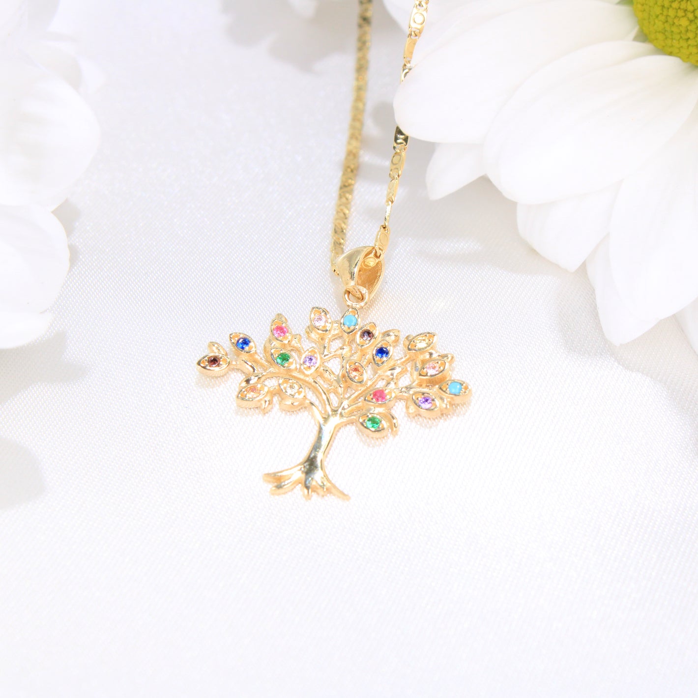 14K Gold Tree of Life Pendant