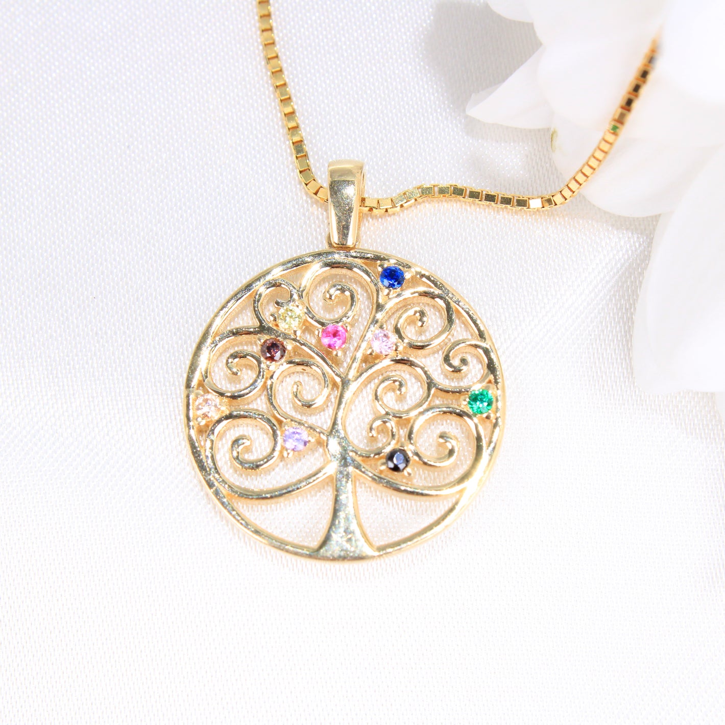 14K Gold Tree of Life Pendant