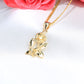 14K Gold Rose Stem Charm