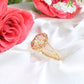 14K Gold Tricolor Rose Gold Flower Ring