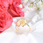 14K Gold Flower Ring