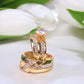 14K Yellow Gold CZ Wedding Trio Set Rings