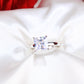 14K White Gold CZ Engagement Ring