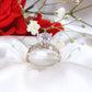 14K White Gold CZ Engagement Ring