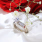 14K White Gold CZ Engagement Ring