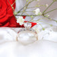 14K White Gold CZ Engagement Ring