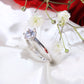 14K White Gold CZ Engagement Ring