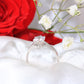 14K White Gold CZ Engagement Ring