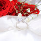 14K White Gold CZ Engagement Ring