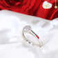 14K White Gold CZ Engagement Ring