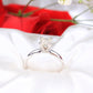 14K White Gold Diamond Engagement Ring