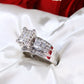 10K White Gold Diamond Engagement Ring