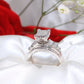 10K White Gold Diamond Engagement Ring