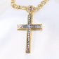 14K Yellow Gold Crucifix Charm