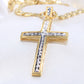 14K Yellow Gold Crucifix Charm
