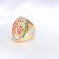 14K Yellow Gold CZ St Jude Ring