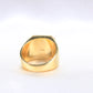 14K Yellow Gold CZ Men's Ring