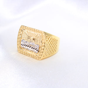 14K Yellow Gold Last Supper Men's Ring