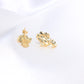 14K Yellow Gold Nugget Earrings